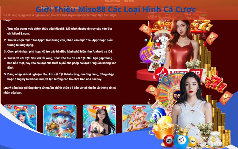 Giới Thiệu Miso88 Các Loại Hình Cá Cược