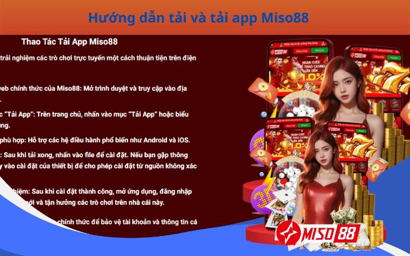 Hướng dẫn tải và tải app Miso88